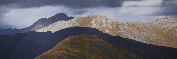 Looking towards the Five Sisters of Kintail